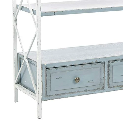 Safavieh American Homes Collection Chandra Pale Blue And White Smoke Console Table - Image 5