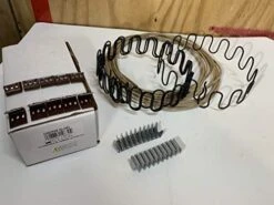 Galaxy Supply Inc. Zig Zag- Springs 11 Gauge 21" X 4 Pcs,Plus Special Package 10 Pcs 7 Holes Clip +20 Pcs Stay Wire Clips + 10 Feet Of Springing Wire For All Upholstery Use