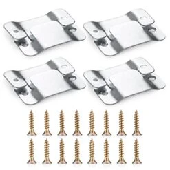 SONGTIY 8PCS Sectional Couch Connectors Furniture Connector, Premium Metal Sofa Interlocking Sofa Connector Bracket With Screws, Suitable For Loveseat