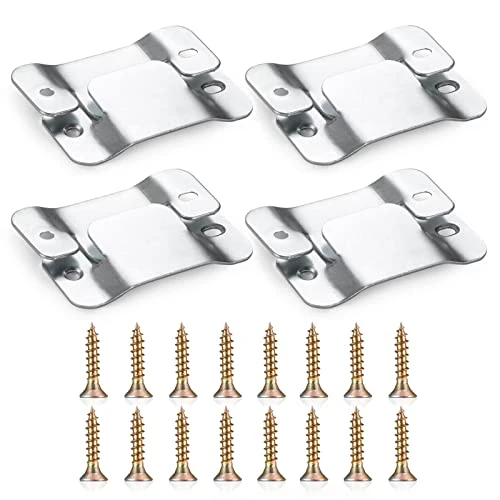 SONGTIY 8PCS Sectional Couch Connectors Furniture Connector, Premium Metal Sofa Interlocking Sofa Connector Bracket With Screws, Suitable For Loveseat