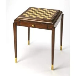 Beaumont Lane Mastercrafted Antique Game Table In Brown