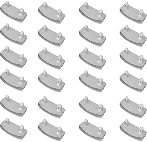 XIAONAN 24Pcs 53mm×9mm Plastic White Bed Slat Cover Replacement Holders End Caps For Holding Securing Wooden Slats Bed Base (2.087in X 0.354in) - Image 7