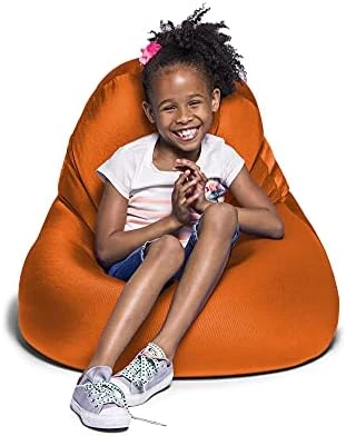 Jaxx Nimbus Spandex Bean Bag Chair Furniture For Kids Rooms, Playrooms, And More, Small, Navy - Image 8