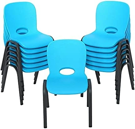 Lifetime 80473 Kids Stacking Chair (4 Pack), Lime Green - Image 10