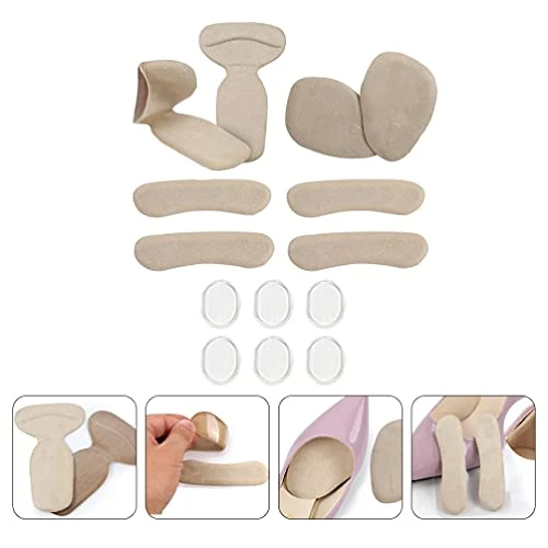 Holibanna Heel Grips High Heel Pads Heel Inserts High Heel Forefoot Cushion Blister Prevention High Heel Insoles High Heel Liners Anti Slip Heel Shoe Cushion Inserts Heel Snugs For Women - Image 6