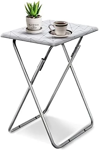 Garden 4 You Folding TV Tray Table,TV Dinner Table With Sturdy MDF Top,Eating Trays For Living Room With No Assembly Required, 15 X 18.9 X 26 In(Black) - Image 15