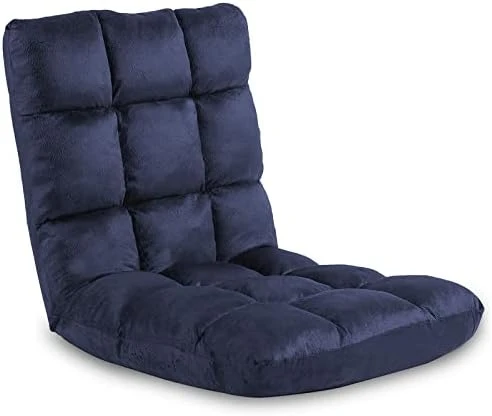 FLOGUOR Indoor 5-Position Adjustable Floor Chair With Back Support Folding Padded Gaming Sofa Chair, Lounge Chair For Adults Video Gaming, Perfect For Meditation, Reading, Beige QL050-GR - Image 6