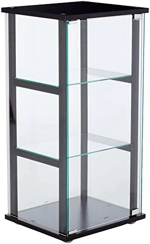 Coaster 4-Shelf Glass Curio Cabinet Cappuccino And Clear 950172 - Image 8