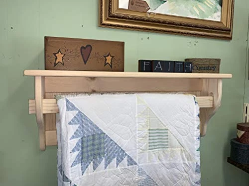 Rustic Wood Quilt Afghan Holder - Image 4