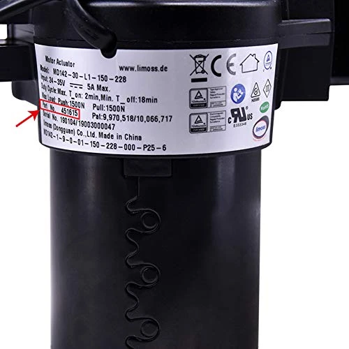 Limoss 451615 Model MD142-30-L1-150-228 Power Recliner Lift Chairs Motor Actuator Replacement - Image 2