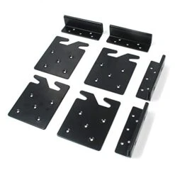 MY MIRONEY Set Of 4 Bed Frame Bed Post Double Hook Slot Bracket 3.39" X 4.21" Bed Rail Hooks Plates Bed Accessories