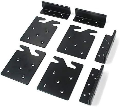MY MIRONEY Set Of 4 Bed Frame Bed Post Double Hook Slot Bracket 3.39" X 4.21" Bed Rail Hooks Plates Bed Accessories - Image 5
