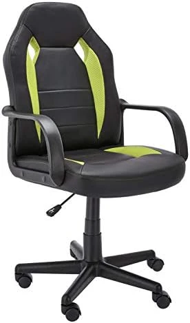 Amazon Basics Racing/Gaming Style Office Chair - Faux Leather, Blue, 25.2"D X 22.6"W X 44.1"H - Image 7