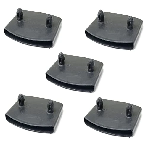 WELWIK 15pcs 2 Pins Plastic Replacement Bed Slat Holders Kits Bundles Plastic Centre Caps Or End Caps Holders, Black