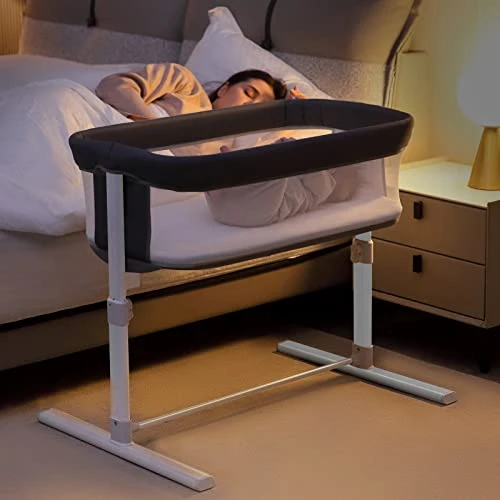 RONBEI Bassinet,Bedside Bassinet For Baby Breathable Mesh Baby Bassinet, Easy To Assemble Lightweight Portable Bassinets For Newborn Infants … - Image 5