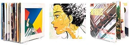 Hudson Hi-Fi Vyramid® Vinyl Record Storage Record Holder For Albums - Vinyl Organizer Record Album Storage Fits 7" 10" 12" Discs 45 78 RPM - Acrylic Vinyl Storage Rack Holds 22LPs - One Pack - Image 7