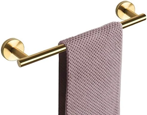 NearMoon Bathroom Towel Bar, Bath Accessories Thicken Stainless Steel Shower Towel Rack For Bathroom, Towel Holder Wall Mounted (Matte Black, 18 Inch) - Image 14