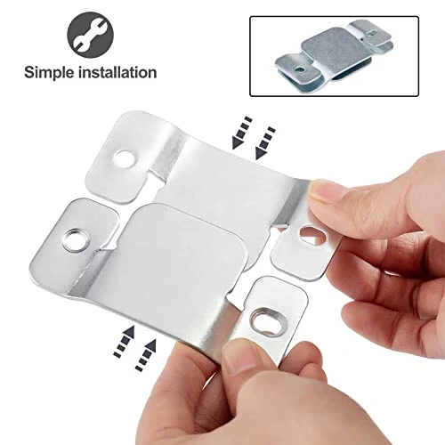 DEEPDREAM 12 Pcs Sectional Couch Connectors Metal Couch Clips Sofa Connector Interlocking Furniture Connector With 28 Pcs Screws - Image 3