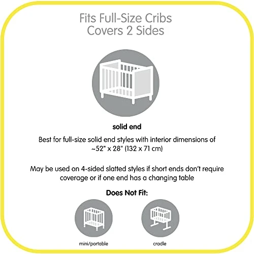 BreathableBaby Breathable Mesh Crib Liner β Classic Collection β White β Fits Full-Size Solid End Cribs Only β Anti-Bumper - Image 4