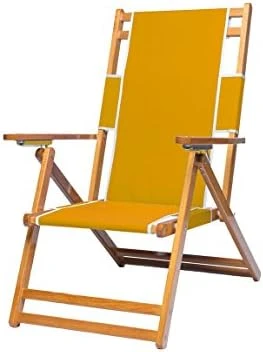 Frankford Umbrellas Heavy Duty Commercial Grade Oak Wooden Beach Chair Folding Wood Chaise Lounger - Image 14