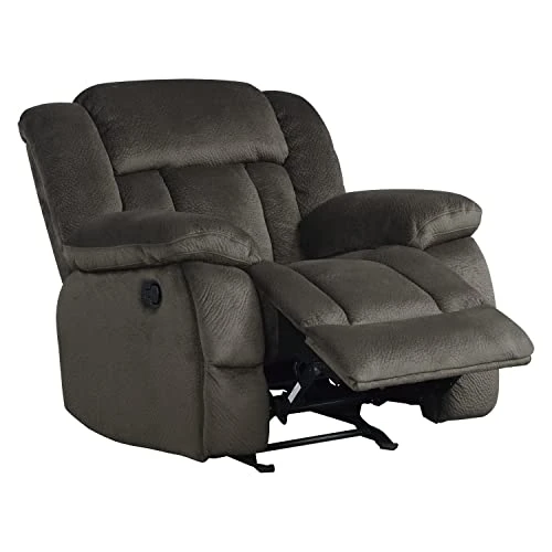 Lexicon Neuport Manual Glider Reclining Chair, Chocolate - Image 5