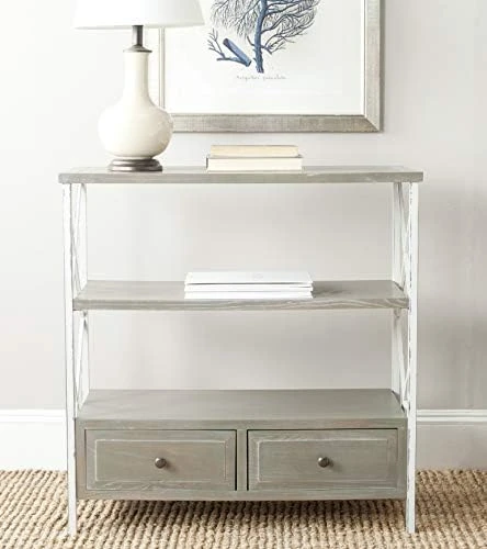 Safavieh American Homes Collection Chandra Pale Blue And White Smoke Console Table - Image 6