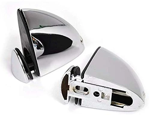 BSM Marketing 6mm Thick Toughened Glass Shelves With Large Chrome Finish Shelf Supports 600mm, 500mm And 400mm (1, 600mm X 100mm) - Image 2