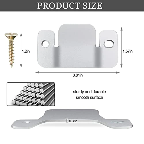 DEEPDREAM 12 Pcs Sectional Couch Connectors Metal Couch Clips Sofa Connector Interlocking Furniture Connector With 28 Pcs Screws - Image 2