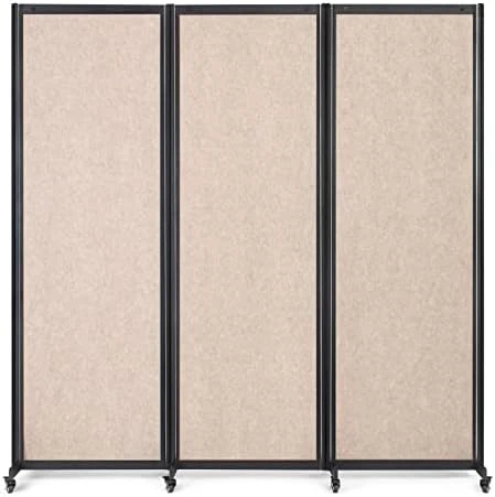 Strongbird Room Divider,Privacy Screen Partition Separator,Portable Commercial Room Dividers,Freestanding Office School Dividers, 126''(L)* 78.7''(H),5 Panel,Grey - Image 10