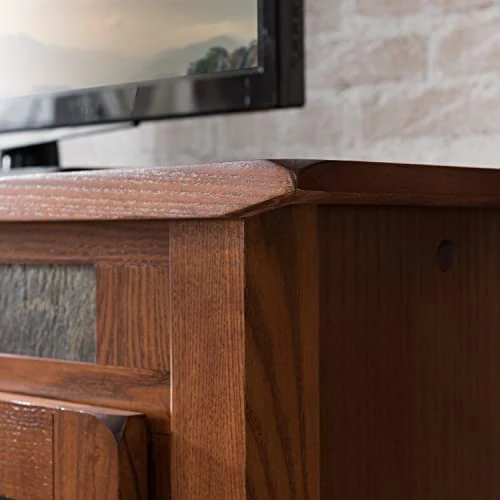 Leick 89046 Riley Holliday Rustic Oak 46-Inches TV Console - Image 4