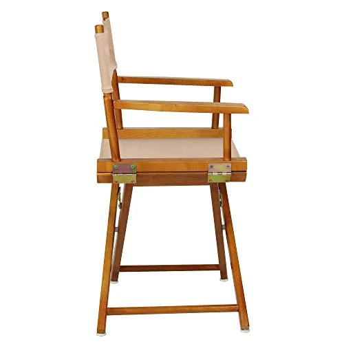 Casual Home Director's Chair ,Honey Oak Frame/Tan Canvas,18" - Classic Height - Image 5