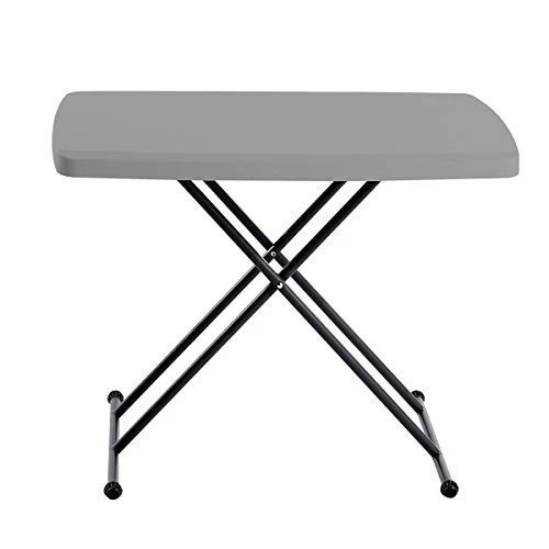 Iceberg IndestrucTable TOO 1200 Series, Personal Folding Table, Indoor/Outdoor, Commercial Grade, Charcoal, 19.5β L X 30β W X 28" H