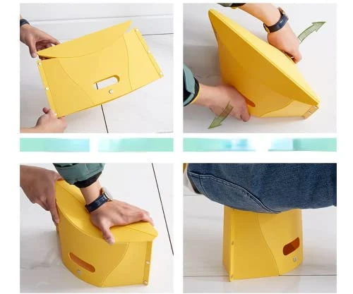 JIBIACB Folding Step Stool,Folding Stool Waterproof Fishing Stool,Ultra-Thin Paper Stool,Non Slip Foldable Step Stool For Kids,Adults,for Bathroom, Garden, Kitchen - Image 4