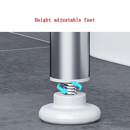 DYNN 3-Tier Stainless Steel Over The Toilet Storage With Paper Rack And Hooks Freestanding Space Saver Toilet Rack For Easy To Assembly - Image 5