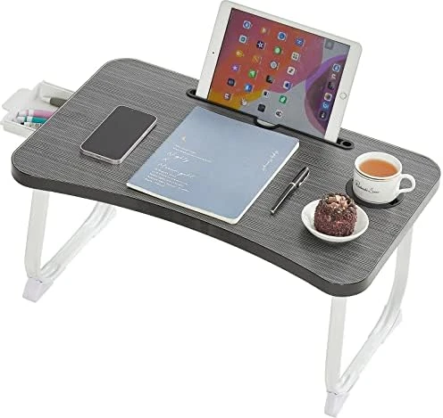 LKBBC Laptop Table For Bed, Bed Tray Tables For Adults And Kids Low Foldable Portable Computer Stand Drawing Reading Studying Floor Table, TV Tray Holder For Couch Sofa - Image 7