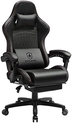 GTPLAYER Gaming Chair, Computer Chair With Footrest And Bluetooth Speakers, High Back Ergonomic Music Gamer Chair, Reclining Game Chair With Linkage Armrests For Adults And Kids (Red) - Image 8