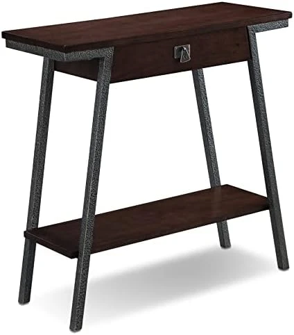 Leick Home 11431-WT Mixed Metal And Wood Hall Console Sofa Table, White/Gold 30 In X 10 In X 30 In - Image 12