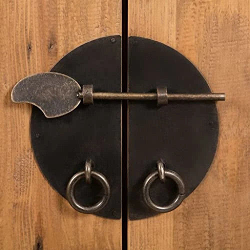 VidaXL Bathroom Set 5 Pieces Home Interior Vanity Tall Side Wall Storage Cabinet Mirror Wooden Furniture Set Solid Recycled Pinewood - Image 5