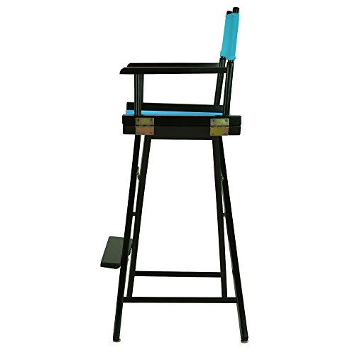 Casual Home 230-02/021-27 Director Chair 30" - Bar Height BlackFrame/Turquoise Canvas - Image 2