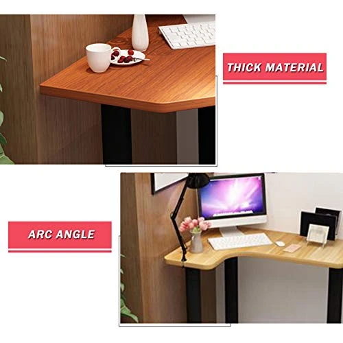 HXXXIN Metal Table Leg Desk, Heavy Duty Table Leg Triangle, Office Combination Computer Desk DIY Furniture, Without Chair - Image 5