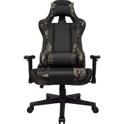 AudioTek Silla Gamer Video Juegos Gaming Reclinable Cómoda Consolas Pc Juegos Camuflaje Excelente Calidad Premium Computadora Ergonomica