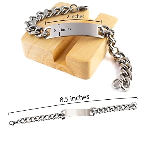 GENERIC Epic Coffee Roasting Gifts, Coffee Roasting Because Stabbing People Is Wrong, Holiday Cuban Chain Bracelet For Coffee Roasting - Image 2