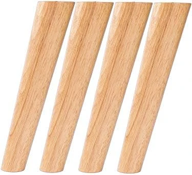 Round Solid Wood Furniture Legs Sofa Replacement Legs Perfect For Mid-Century Modern/Great IKEA Hack For Sofa, Couch, Bed, Coffee Table (4 Inches,Set Of 4, Original Wood Color) - Image 10