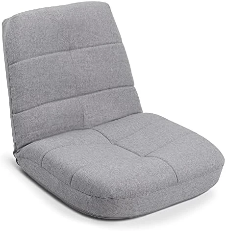 Crestlive Products Easy Lounge, Adjustable Padded Floor Chair With Back Support, Comfortable Folding Chair With Backrest For Home And Office, Floor Pillow For Meditation Or As Gaming Chair (Blue) - Image 9