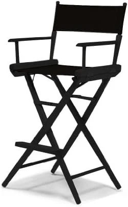 Telescope Casual World Famous Bar Height Director Chair, Forest Green With Walnut Frame