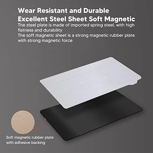 Spring Steel Plate, Double Sided 135x75mm Easy Removal Magnetic Simple Assembly Print Bed For Replacement - Image 2