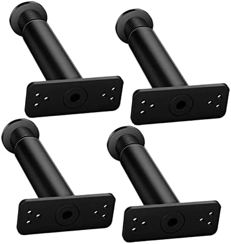 Yardwe 4pcs Bed Support Frame Adjustable Stand Replacement King Size Bed Support Legs Bed Frame Center Support Bed Legs Replacement Bed Frame Legs Bed Center Leg Furniture Holder Black - Image 8