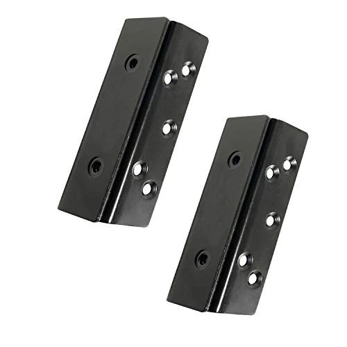 MEICOCO Bed Frame Hardware, Bed Post Double Hook Slot Hardware Attachment Bracket,Bed Frame Brackets For Wooden Bed Bed Rail Hooks Plates