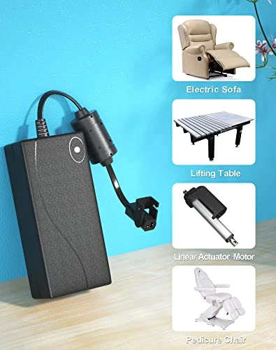 Recliner Power Supply, Ponkor AC/DC Switching Power Supply Transformer 2-pin 29V 2A Adapter With Extension Cord For Lift Chair Or Power Recliner Limoss OKIN - Image 3