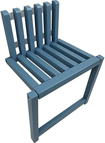 Kelendle Folding Chair Wall-Mounted Invisible Shoe-Changing Stool Made Of Solid Wood Wall Seat Folding With Support Legs Saving Space Suitable For Various Occasions White - Image 8